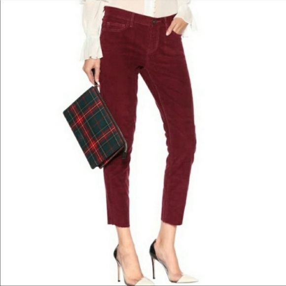 Current/Elliott Pants - 95. Current / Elliott burgundy/wine corduroy pants